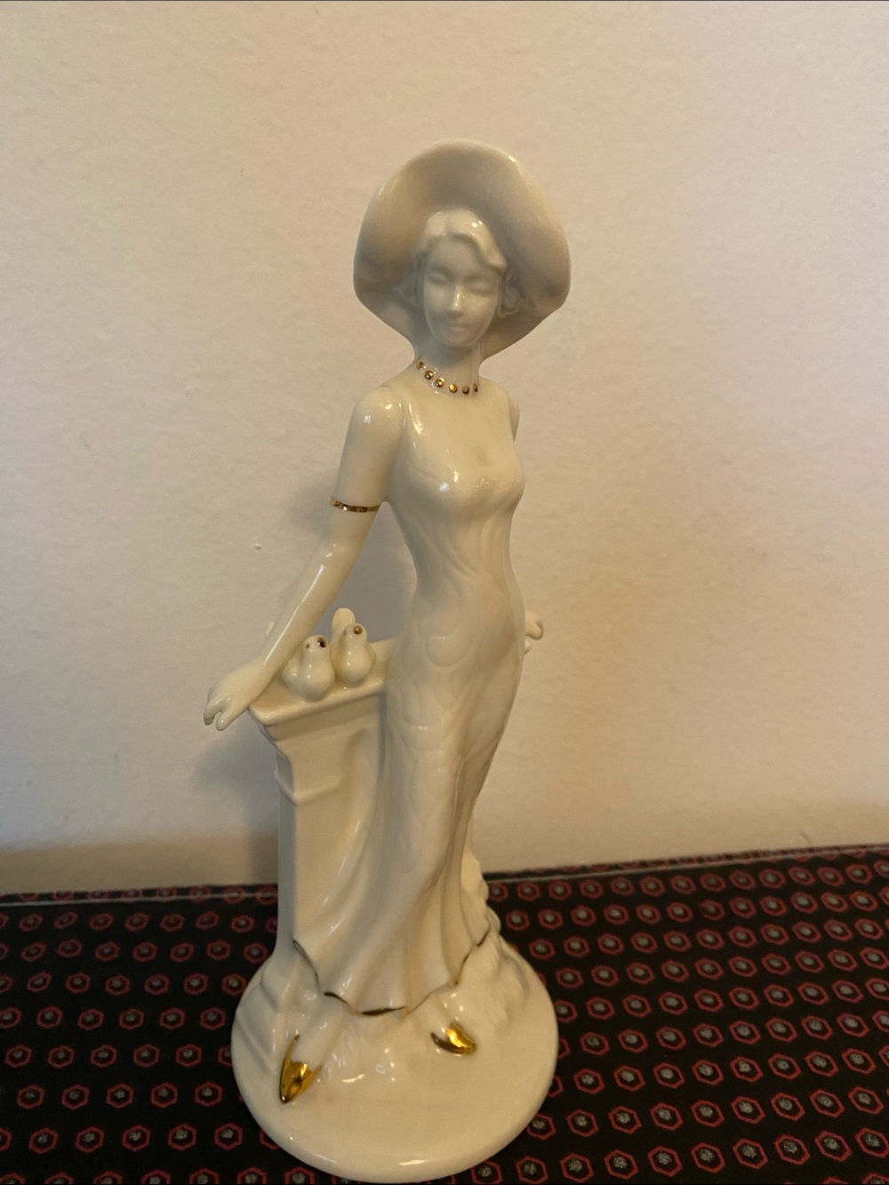 'Gatsby Collection' by George Good, Lady Figurine with Gold Accents